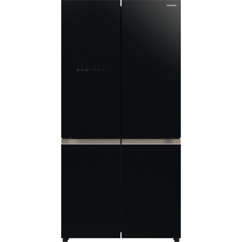 Hitachi R-WB640VRU0 (GBK) Τετράθυρο Ψυγειο Glass Black
