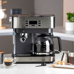 IZZY 2σε1 Αυτόματη Μηχανή Espresso & Καφετιέρα Φίλτρου IZ-6005