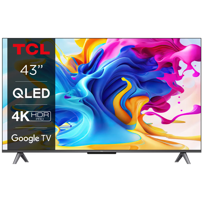 TCL QLED 43C645 4K Ultra HD Google TV, Television