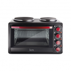IZZY KH3T Mini Oven  28Lt with 2 Hot Plates
