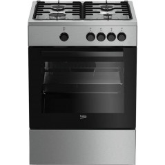 Beko FSG 62000 DX Natural Gas Cooker 64lt with Natural Gas Burners W60cm. Inox