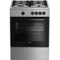 Beko FSG 62000 DX Natural Gas Cooker 64lt with Natural Gas Burners W60cm. Inox