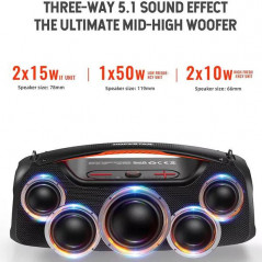 HOPESTAR A60 Portable Speaker with Karaoke