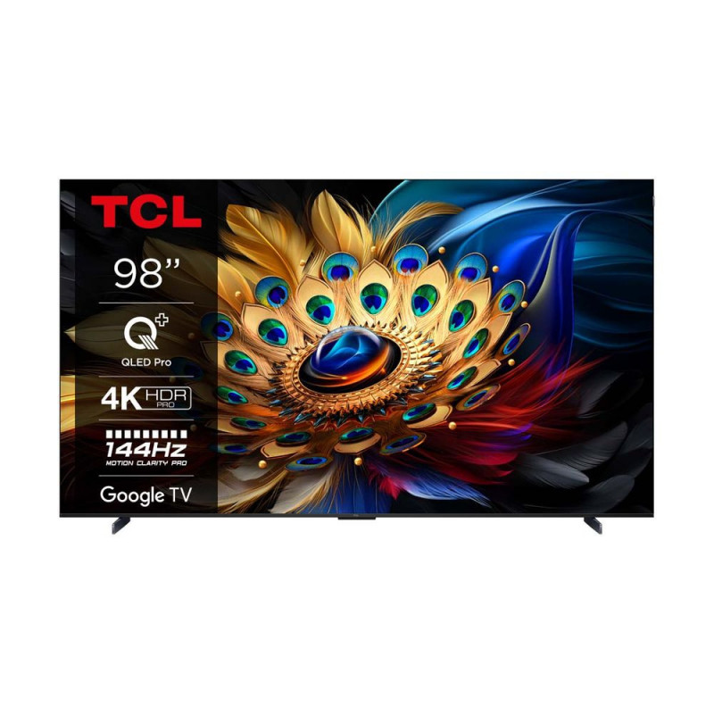 TCL 98" QLED 98C655  Τηλεόραση Google TV 4K