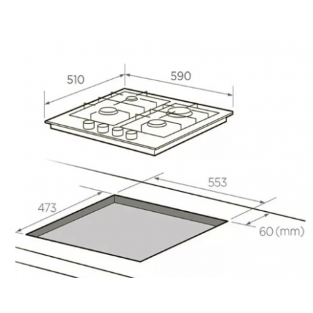 Midea Gas Hobs MG60EL403MT2B-CY