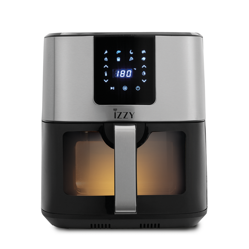 IZZY Digital Air Fryer Inox XXL 9Lt with Window IZ-8227