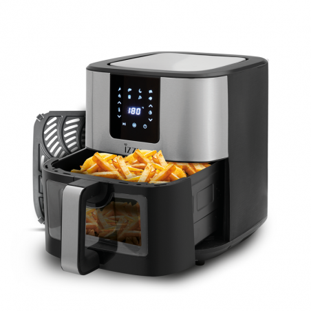 IZZY Digital Air Fryer Inox XXL 9Lt with Window IZ-8227