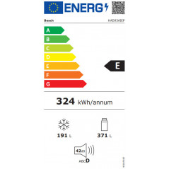 Bosch Ψυγείο Ντουλάπα Series 6 / KAD93AIEP