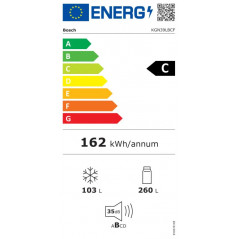 Bosch Ψυγειοκαταψύκτης Series 6 / KGN39LBCF