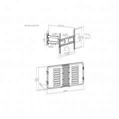 Matestar MAT-65  43''-65'' Θήκη - Βάση Τηλεόρασης