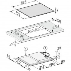 Miele KM7361 FR  Eπαγωγική Εστία με Χειριστήρια