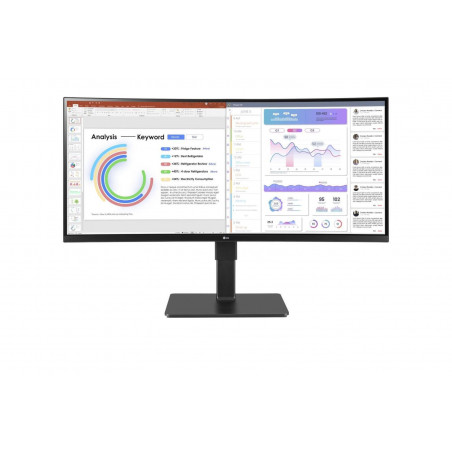 LG 34BQ77QB-B Curved Gaming Electronics Monitor