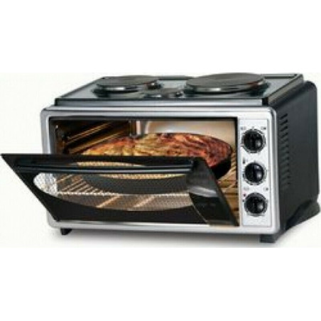 Princess AF-4000 Electric Countertop Oven 40lt with 3 Burners and Hot Air Function