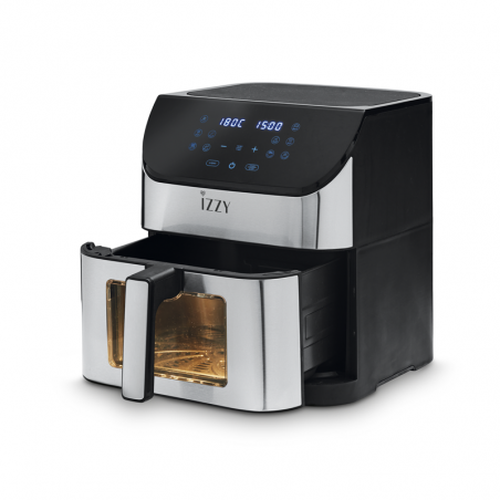 IZZY Digital Air Fryer Inox XL 8Lt WiFI with Window IZ-8229