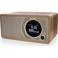 Sharp DR-450 Tabletop Radio Electric DAB+ with Bluetooth Brown