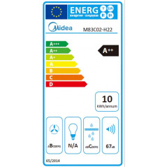 Midea Επαγωγικές Εστίες με Ενσωματωμένο Απορροφητήρα / M83C02-H22