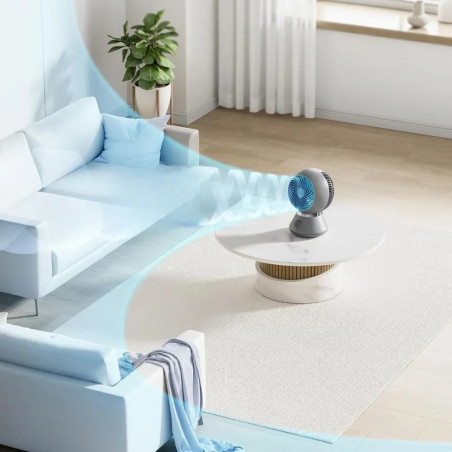 Midea FG15-24JK Table Fan with 3 Speeds, Air Circulation Mode & TurboForce Technology
