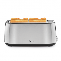 Izzy 4 Slices Inox Toaster IZ-9104