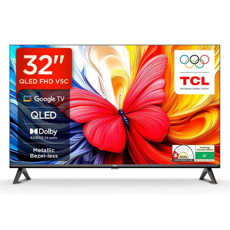 TCL 32'' V5C / FHD QLED TV New2025