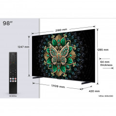TCL 98'' QD Mini-LED 98C6K 4K Google TV
