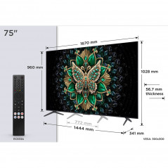 TCL 75'' QD Mini-LED 75C6K 4K Google TV