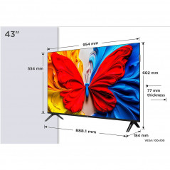 TCL 43" QLED 43S5K / Google TV 2K New2025