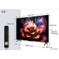 TCL 43'' 43V6C / 4K HDR Google TV New2025