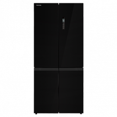 Toshiba 4-Door Refrigerator RF610WE-PGS(22) Black Glass